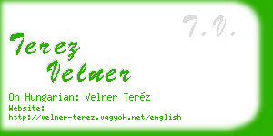 terez velner business card